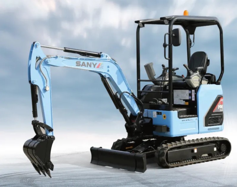 三一SY35Eマイクロ電動ショベル：機械全体の重量4300kg、容量0.12 m 3、小型体大エネルギー